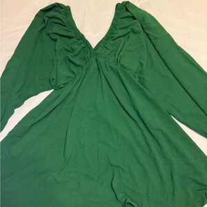 Green Long Sleeve Dress